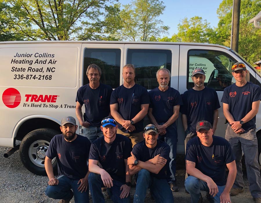 Junior Collins HVAC technicians