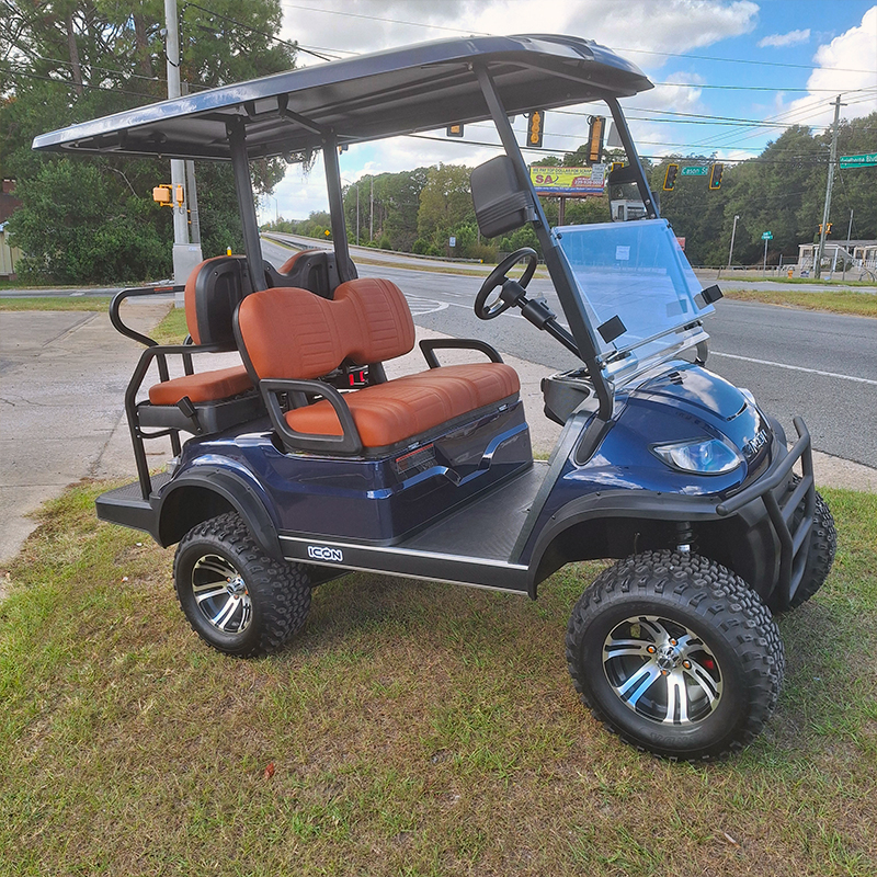 2024 Icon G40L 401cc Gas Golf Cart, Indigo Blue, Available at Potter Motor Company