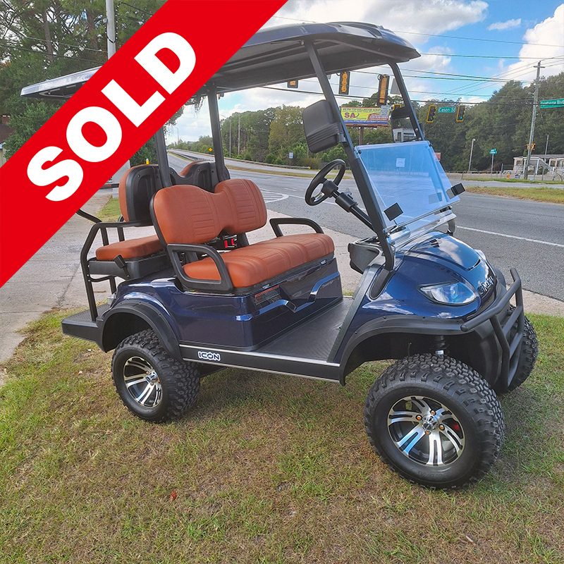 2024 Icon G40L 401cc Gas Golf Cart, Indigo Blue, SOLD at Potter Motor Company