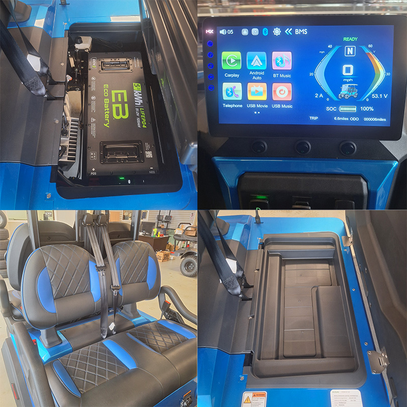 2026 Icon i40X Lithium LSV, Electric Blue, at Potter Motor Company 31705